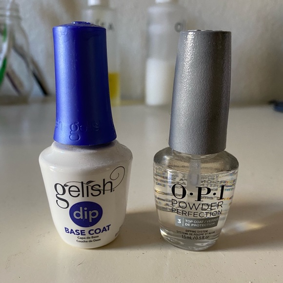 gelish base coat dip
